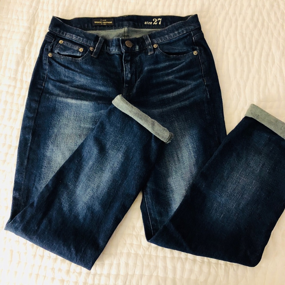 JCrew broken boyfriend jeans